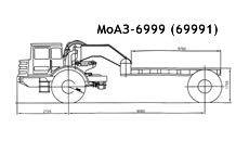 Автотрейлер МоАЗ-6999 (69991)